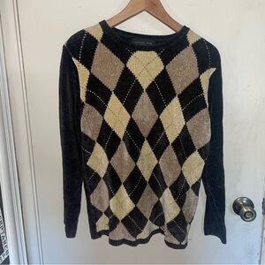 August Silk Black Knit Sweater